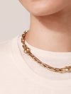 Art Heart Chain Necklace in Gold