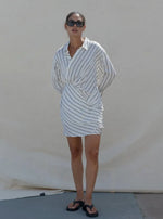 Dorthea Dress Ltd. in Small Stripes
