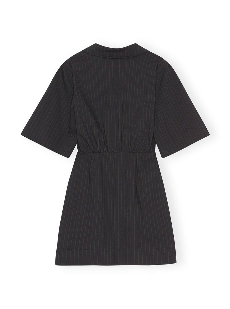 Stretch Stripe Mini Dress in Black Shades of Grey Boutique Stretch Stripe Mini Dress in Black Shades of Grey Boutique
