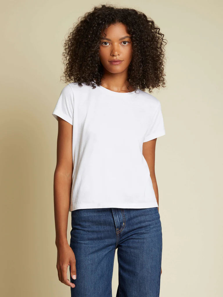 Goldie Boxy Tee in White