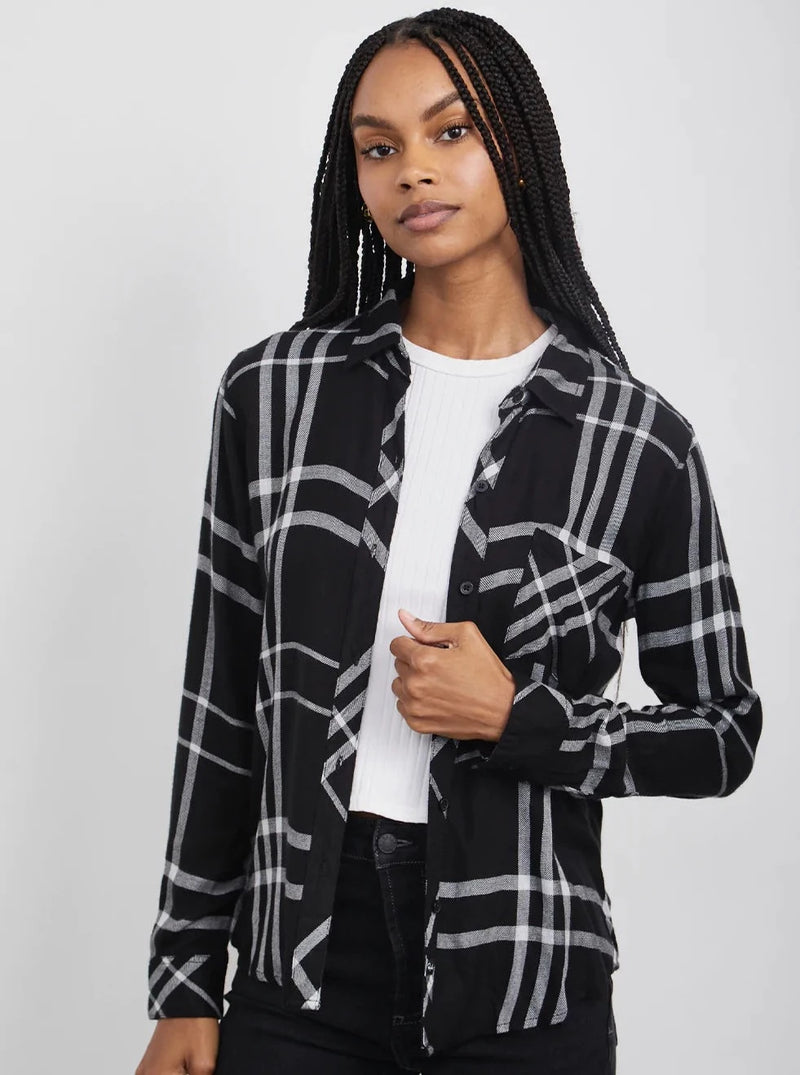Hunter Shirt in Black Sterling