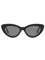 Pamela Sunglasses in Black w/Flat Grey Lenses