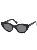 Pamela Sunglasses in Black w/Flat Grey Lenses