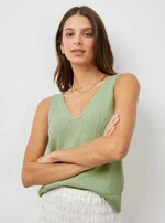 Maise Knit Tank in Sage