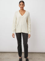 Malise Cashmere Sweater in Off White