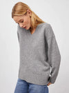 Michelle Cashmere Sweater in Heather Grey