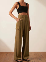 Utility Relaxed Pant in Tapenade