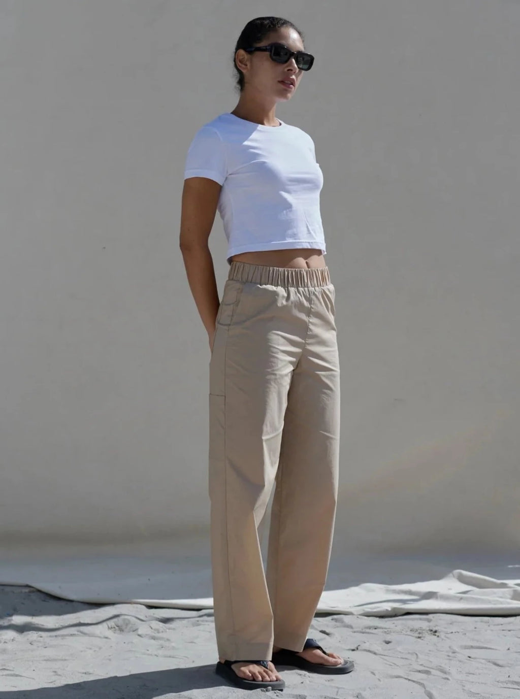 Heavy Crepe Straight Pants in Black – Shades of Grey Boutique