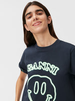 Ganni Hotel T-Shirt in Sky Captain