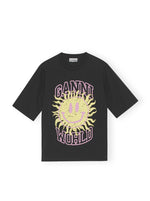 Ganni Smiley Sun T-Shirt in Phantom