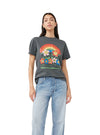 Relaxed Rainbow T-Shirt in Volcanic Ash