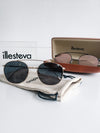 Mykonos II in Rose Gold w/Grey Flat Lenses