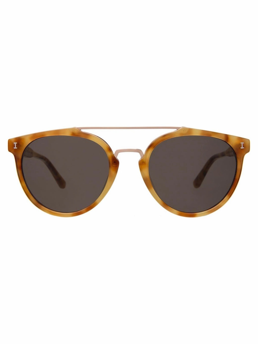 Puglia in Amber/Rose Gold w/ Flat Grey Lenses