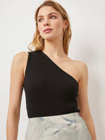 Esti One Shoulder Ribbed Top