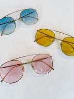 Mykonos II Sunglasses in Gold w/Honey Lenses