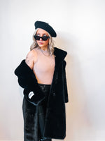 Soft Wool Beret in Black