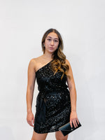 Sigrid Sequins Dress in Black