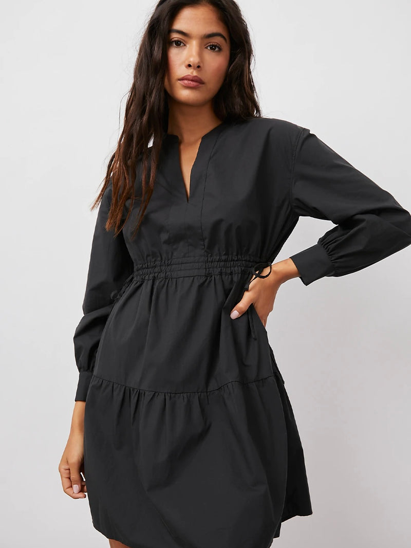 Ivy Pullover Dress in Black