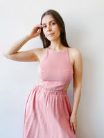 Peyton Midi Dress in Pink