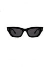 Donna Sunglasses in Black w/Grey Flat Lenses