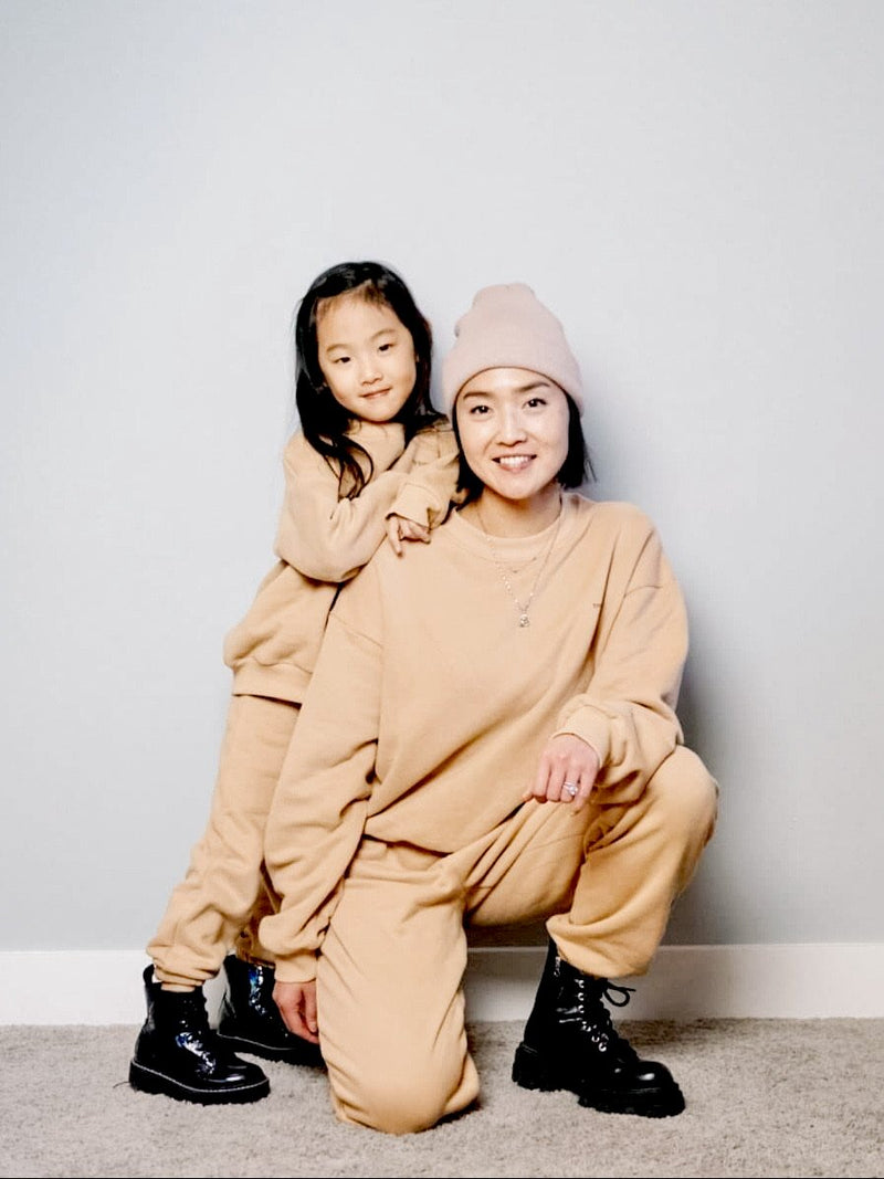 Kids Woodie Logo Tracksuit in Fawn