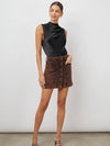 Kaleen Cowl Mock Neck Tank in Black