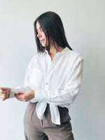 Zosia Button Up in Chalk