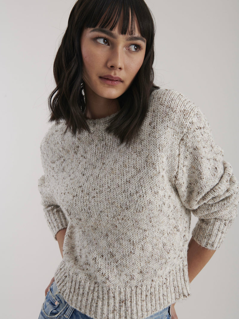 Archie Melange Knit in Ivory