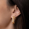 U-Link Earrings in Gold