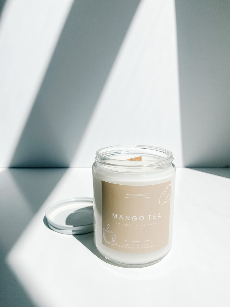 Mango Tea 8oz Candle | Mango + Jasmine + Honey