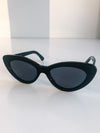 Pamela Sunglasses in Black w/Flat Grey Lenses