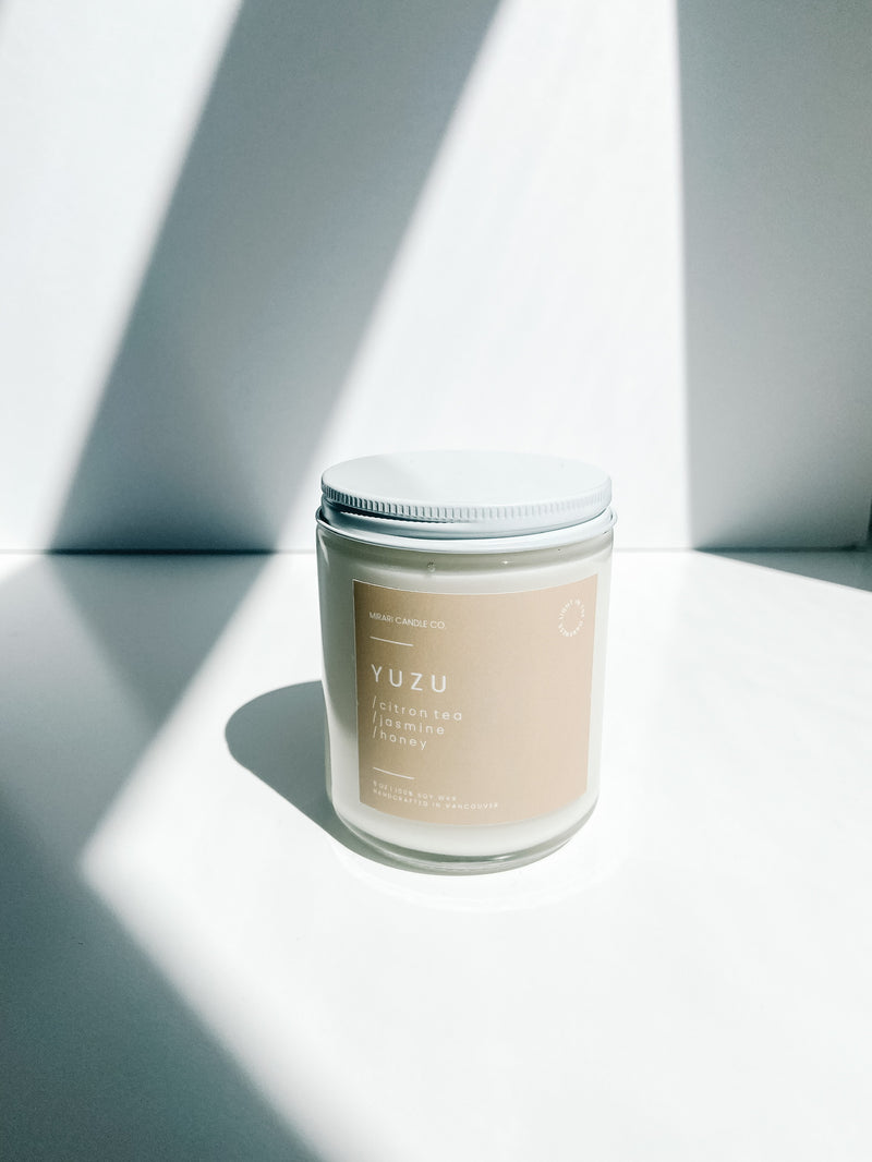 Yuzu 8oz Candle | Citron + Jasmine + Honey