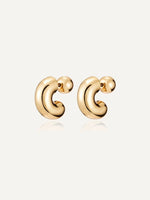 Tome Small Hoops in Gold