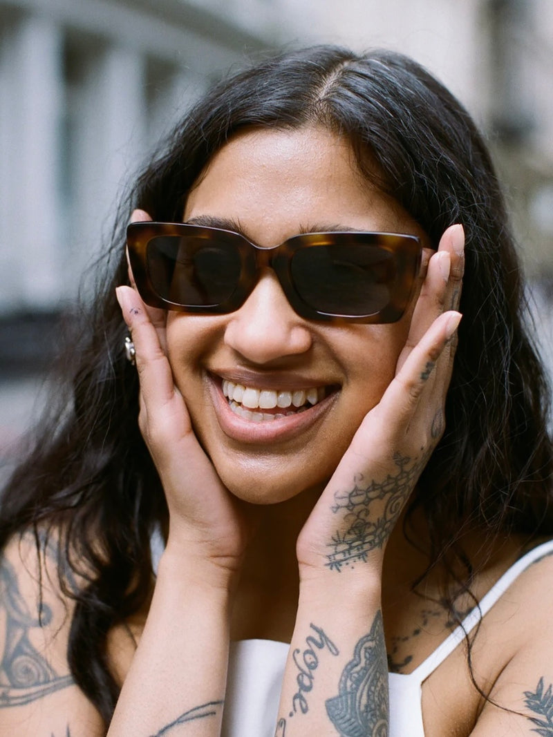 Wilson Sunglasses in Havana w/Grey Flat Lenses