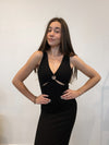 Naomi Midi Dress in Black
