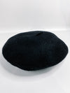 Soft Wool Beret in Black