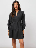 Ivy Pullover Dress in Black