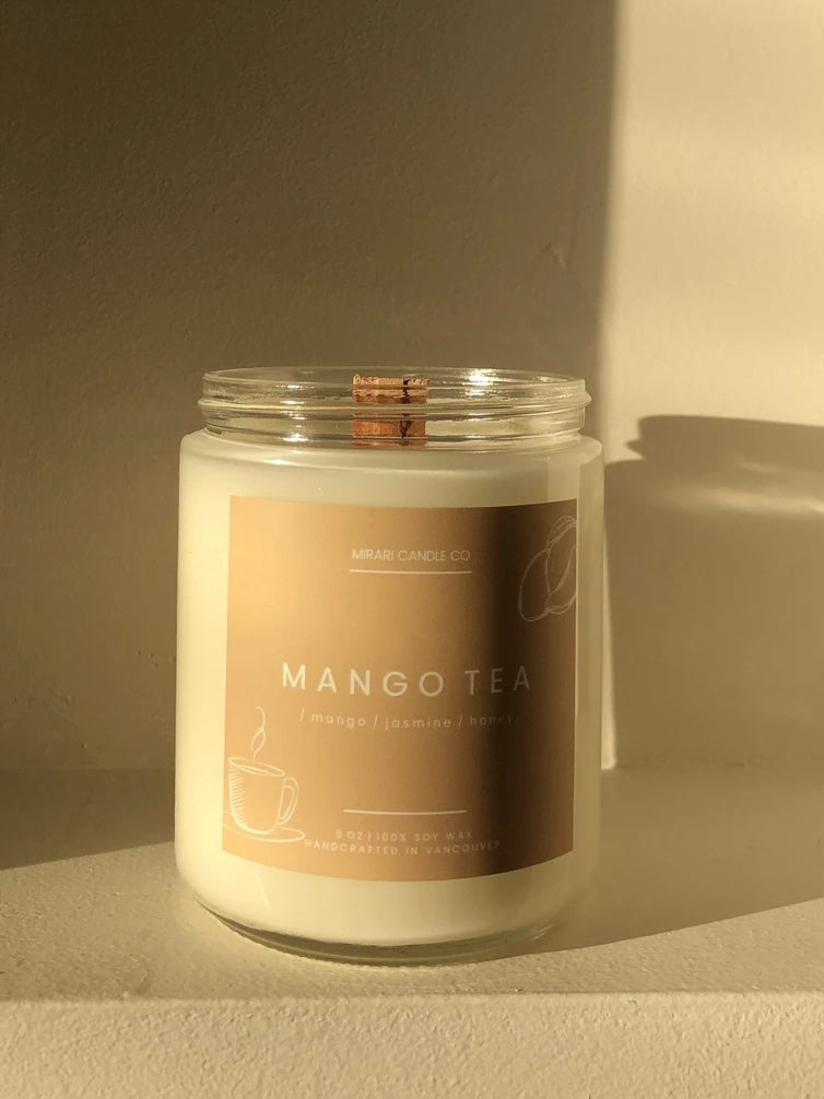 Mango Tea 8oz Candle | Mango + Jasmine + Honey