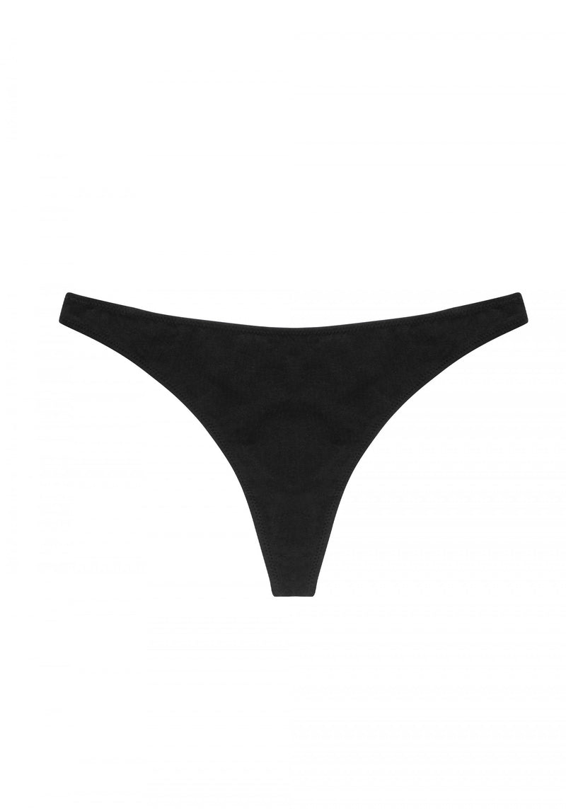 The Cotton Low Rise Thong in Black – Shades of Grey Boutique
