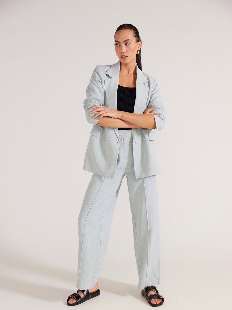Romee Blazer In Seafoam