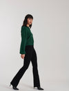 Joel Quarter Zip Sweater in Pine
